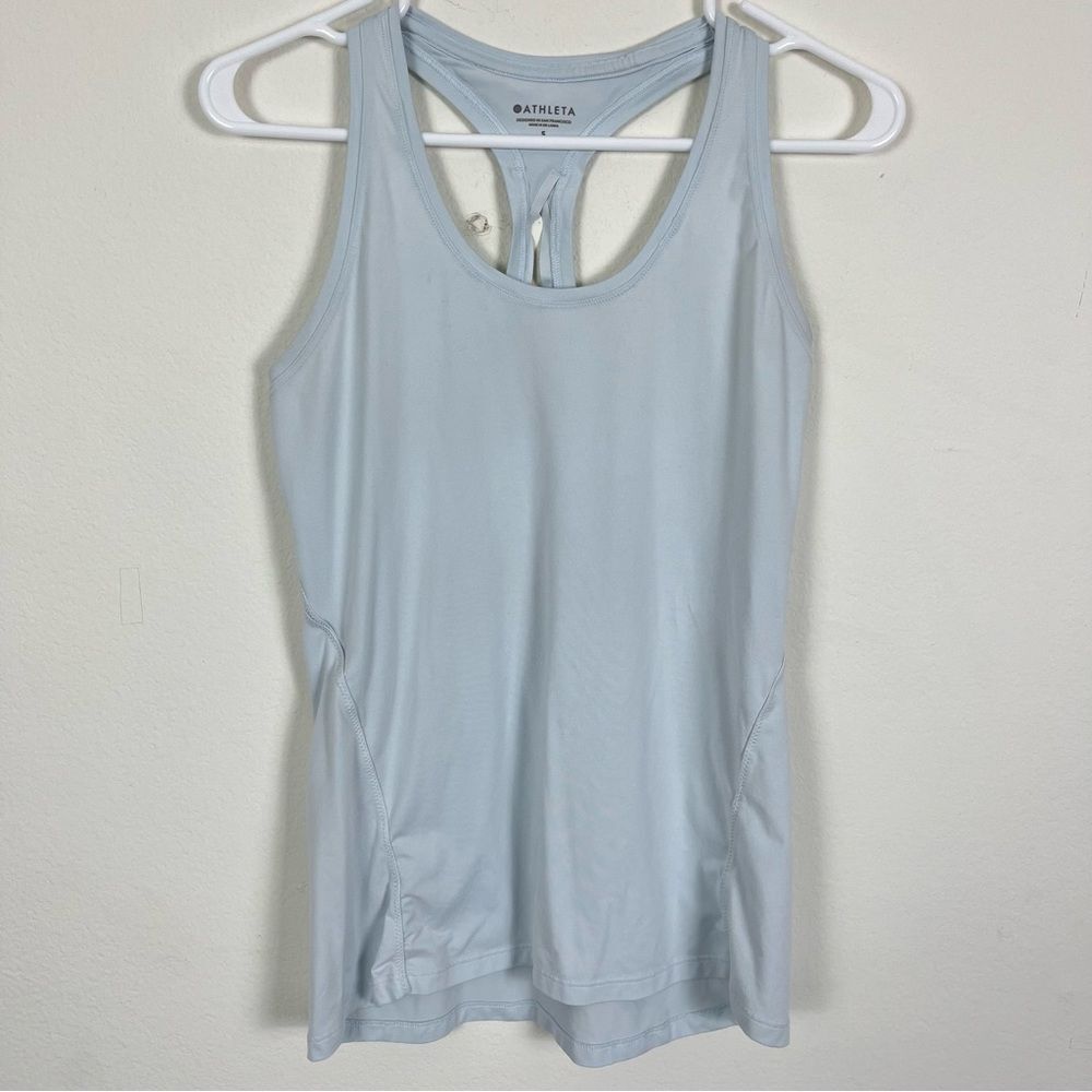 Athleta Light Blue Workout Tank Top- Size Small